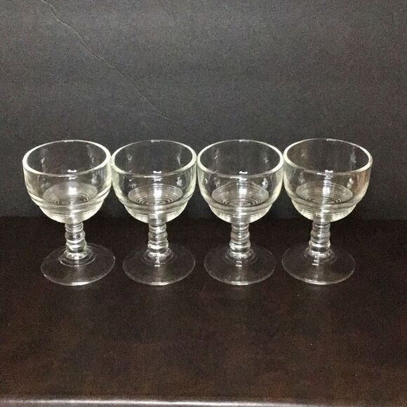 Cordial glasses, set of 4 vintage - Picture 3 of 5